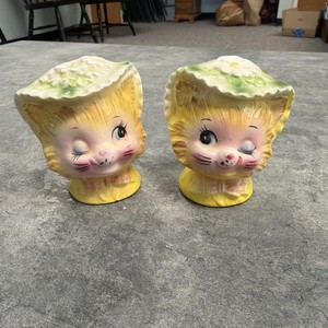 エネスコ社✻ヴィンテージミスプリスイエローキティ♡ソルト＆ペッパー＆ナーサリー Miss Priss | eBay