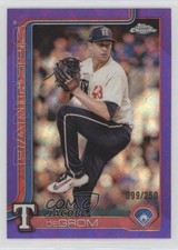 2025 Topps Chrome Logofractor Edition Purple Refractor 99/250 Jacob deGrom 13ql