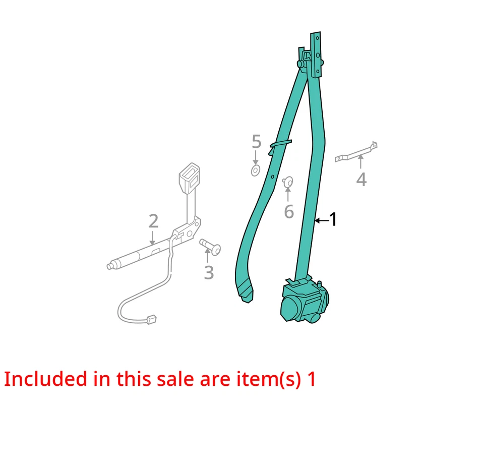 Seat Belt Front Bucket Driver Retractor Fits 06-10 BMW 550i 5233255 Foto 4 de 4