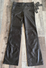 DOLCE GABBANA UPSCALE DESIGNER LUXURY LEATHER PANTS-MADE IN ITALY $2695 - NEW