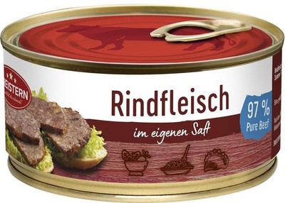 Rindfleisch im eigenen Saft 300g - DREISTERN (18,67 EUR/kg)