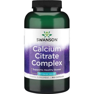 Swanson Calcium Citrate Complex, 250mg - 300 caps (76,63 EUR/kg)