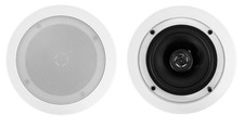 2 Rockville CC525T White 5.25" Commercial 70v Ceiling Speakers For Restaurant