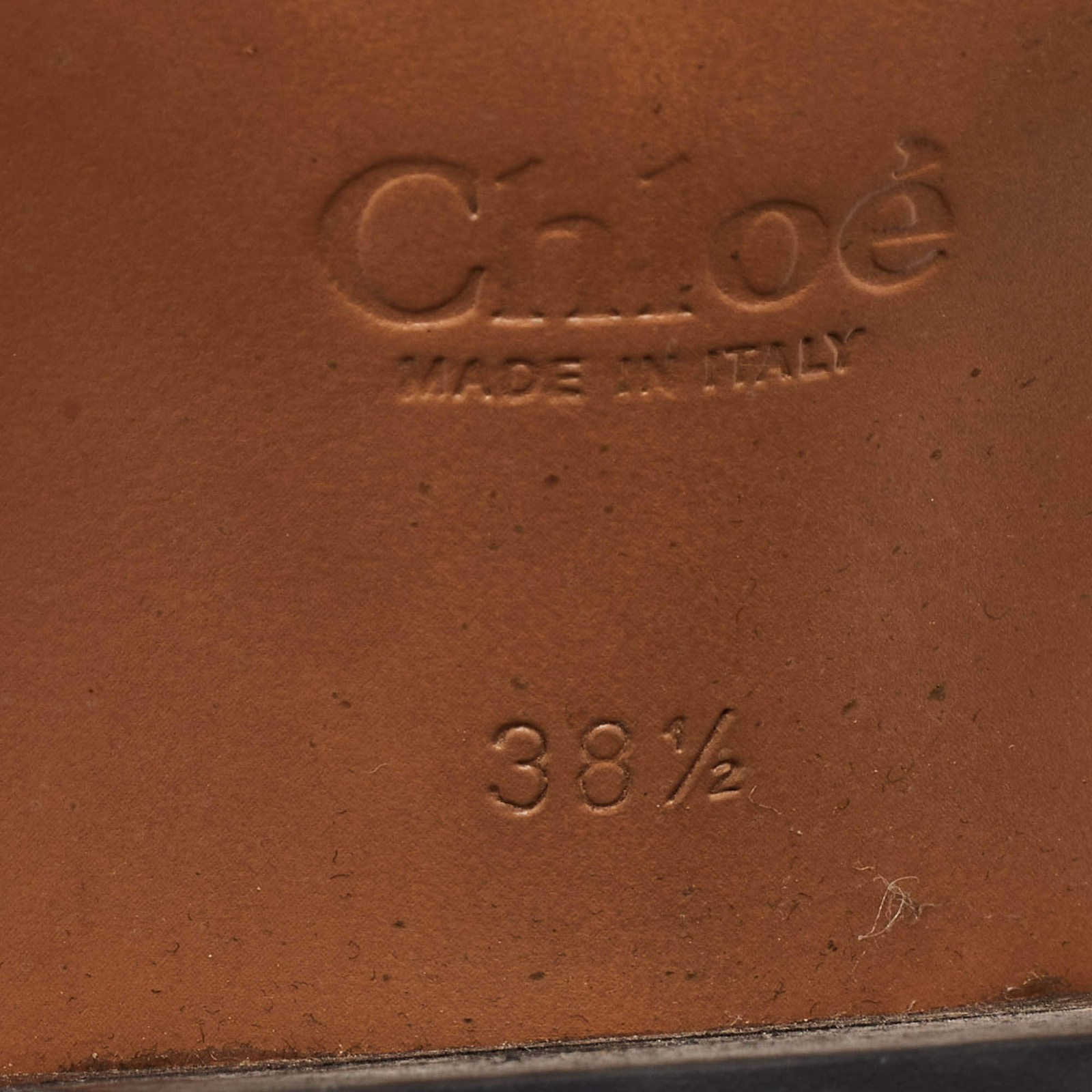 Chloe Rylee Size 38.5 BrownBlack Python Embossed … - image 8