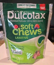 Dulcolax Soft Chews 60 Count Mixed Berry Fast Gentle Constipation Relief