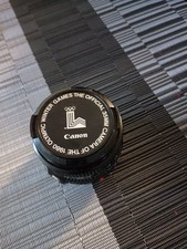 Canon Lens FD 50mm 1:1.8 w/ 1984 Olympic Games Official 35mm Camera Lens Cap