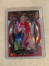 2024 Panini Select - Black & Red Prizm Shock #70 Joe Montana