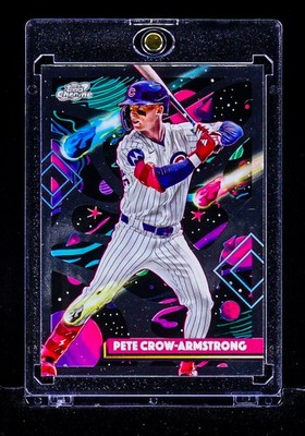Pete Crow-Armstrong RARE SPACE PRIZM INVESTMENT CARD Chicago Cubs SP