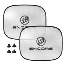 Buick Encore Logo Car Side Window Mesh Sun Shades, 2 Pack