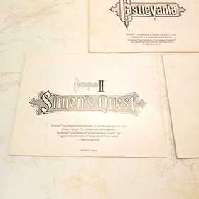 Castlevania SET 1 2 3 NES Manuals VTG Instruction Booklets for Nintendo Dracula
