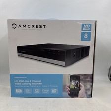 AMCREST HD-LITE 8 CHANNEL VIDEO SECURITY RECORDER UP TO 6TB Capacity AMDVTENL8H5
