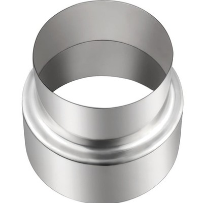 Wickelfalzrohr Reduzierung Ofenrohr 120 mm auf 100 mm Edelstahl Kaminrohr Sch...