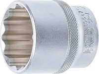 "Bgs STECKSCHLÜSSEL-EINSATZ ZwÖLfkant, Innenvierkant 12,5 MM (1/2\"), SW 32 Mm"