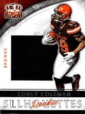2016 Panini Crown Royale #8 corey coleman Jumbo Rookie Silhouettes Jerseys