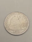 1876 Seated Liberty Silver Quarter 25c