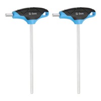2 StüCk T-Griff 6Mm 185Mm FüR S2 Stahl SechskantschlüSsel