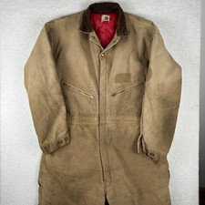 Vintage 70s Carhartt Distressed Faded Coveralls Overalls 48R Union Scovill USA