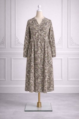 MARINA RINALDI  By MAX MARA Kleid Chemisier In Crepe Stampato Shirt Dress 25