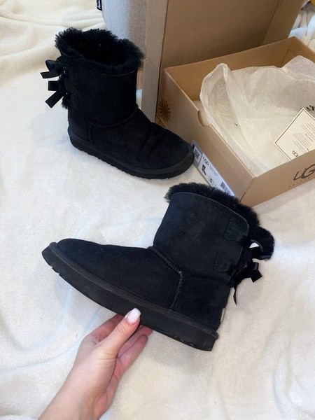 Women UGG Boots Black Suede 35 #O0AU