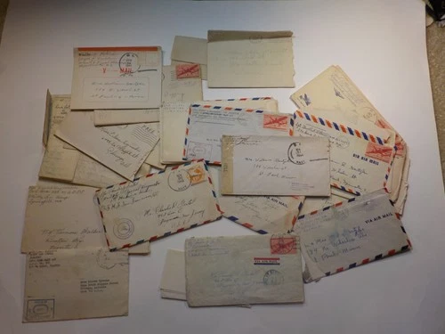 31 WW2 Letters Military Servicemen Collection World War Two Lot Ephemera WWII