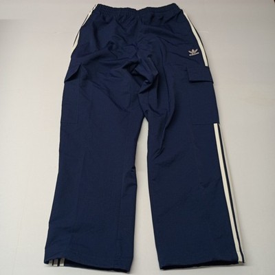 Adidas Originals HR3362 3S  Cargo Pants Men's Size M Medium Navy Blue Drawstring