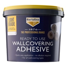 2x Bartoline 1876 Ready Mixed Light Wallcovering Adhesive For Hanging Vinyl 5kg