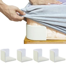 4 PCS Bed Sheet Holder, Bed Sheet Grippers, Discrete Heavy Duty Bed Sheet Tig...
