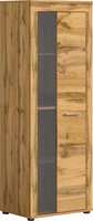 Xonox.Home Vitrine Standvitrine Vitrinenschrank Jam Wotan Eiche 184X159X35 Cm