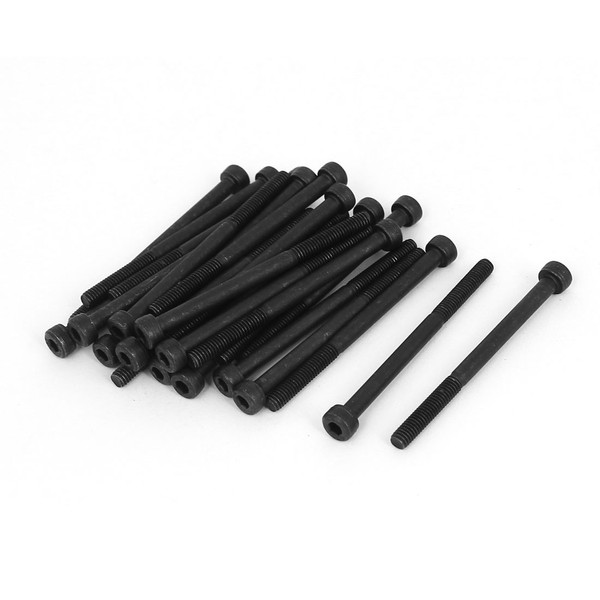 M4X55Mm 12.9 Alloy Steel Hex Bolt Socket Head Cap Machine Screws Black 25Pz-image