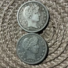 1910 1914 Barber Quarter 25C Silver Circulated Coin Business Strike