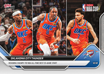 #ad 2025 26 Topps Now NBA #81 Shai Jalen Chet Holmgren Oklahoma City Thunder PRESALE $6.99