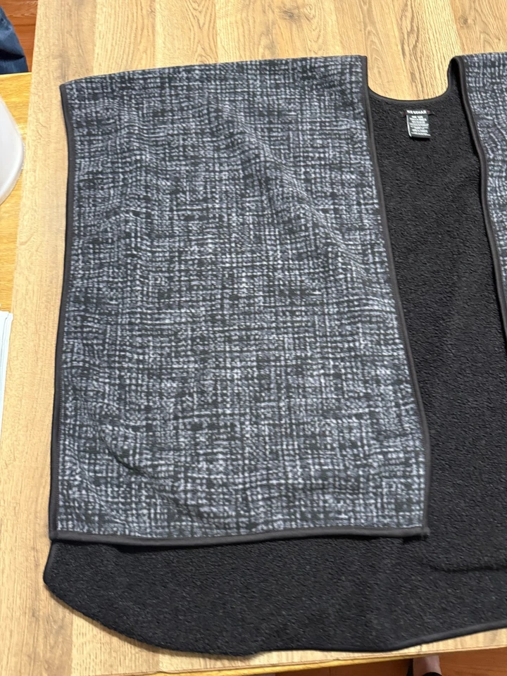 IKE BEHAR Shawl, Women's One Size Tall, Grey Black, Sleeveless - Image 3 of 4