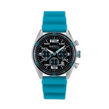 Orologio Breil Tribe Sideline EW0756 Silicone Cronografo Azzurro Uomo Watch 43mm