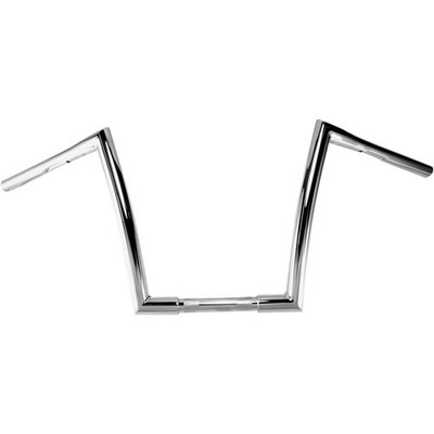 Todds Cycle Chrome 1-1/4'' Strip Handlebar with 12'' Rise 0601-2711