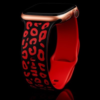 Armband Für Apple Watch Soft Silikon Girl 38 40 41 42 mm Rot Black Händler #179
