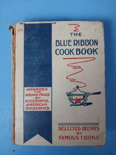 The Blue Ribbon Cook Book Early 1900s Hardcover Book - 第 1/8 張圖片