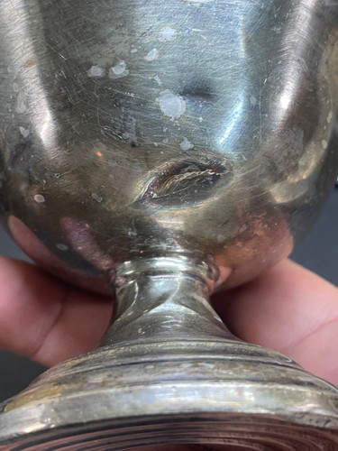 PREISNER Sterling Silver Weighted Pedestal 5.25" Compote see pics - Picture 9 of 19