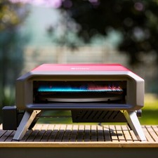 Forno per Pizza a Gas rotazione automatica o manuale - Effesto -rosso/nero