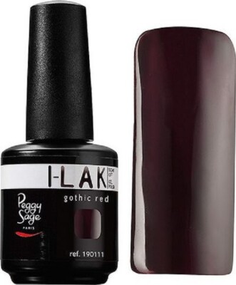 PEGGY SAGE I-LAK UV/LED Gel-Lack Semi-Permanent Nägel 190111 Gothic Red NEUF