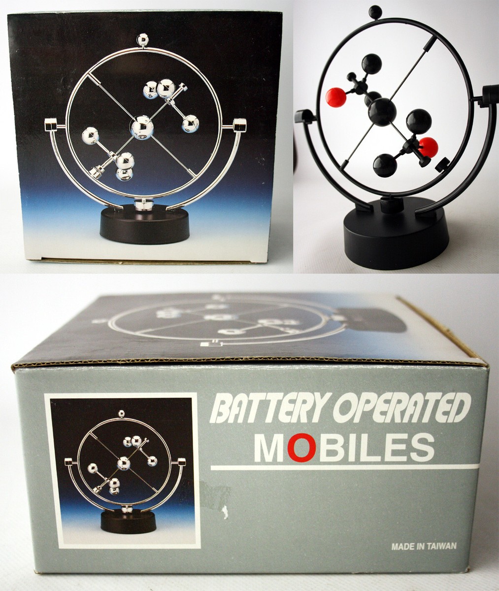 VINTAGE 80'S B/O MOBILES MAGNETIC BALANCE KINETIC MOTION PENDULUM