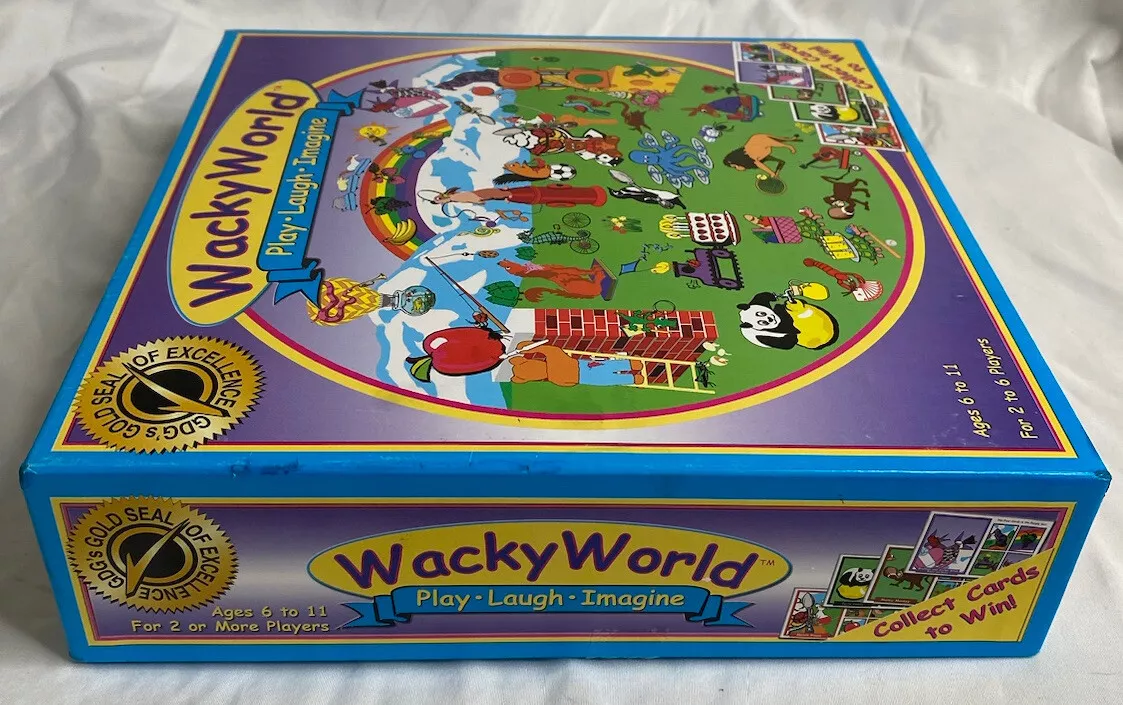 HARD TO FIND Wacky World Board Game for Kids Development Memory Game (SEE  PICS)