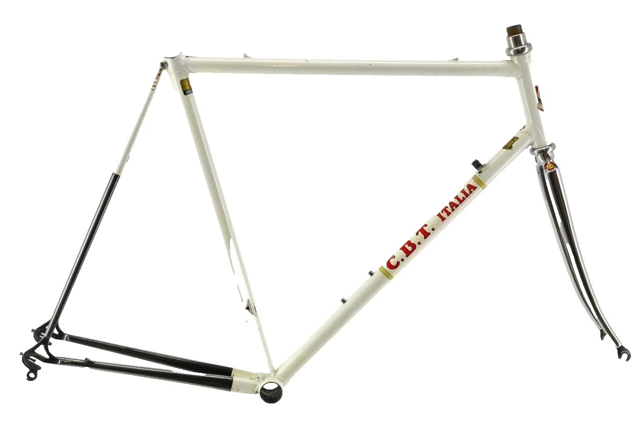 White Vintage Bicycle Frames