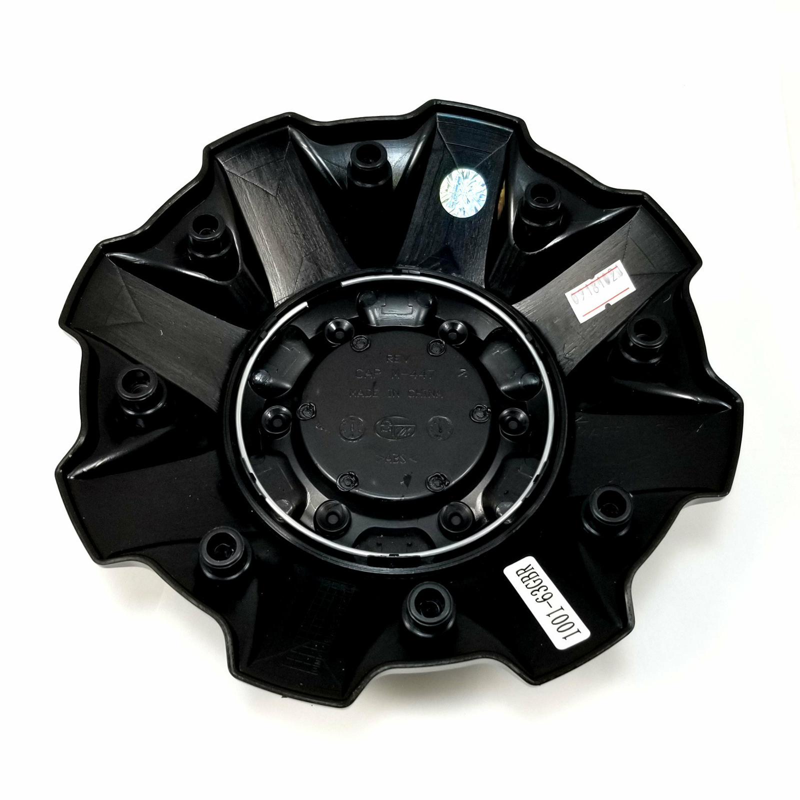 4 Fuel OffRoads Black Center Caps for 5/6/7/8L Titan D586 Cleaver D240