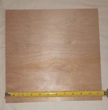 Maple Plywood Squares - 11-1/2" Square x 3/16" 3-Ply Lot of 10 pieces
