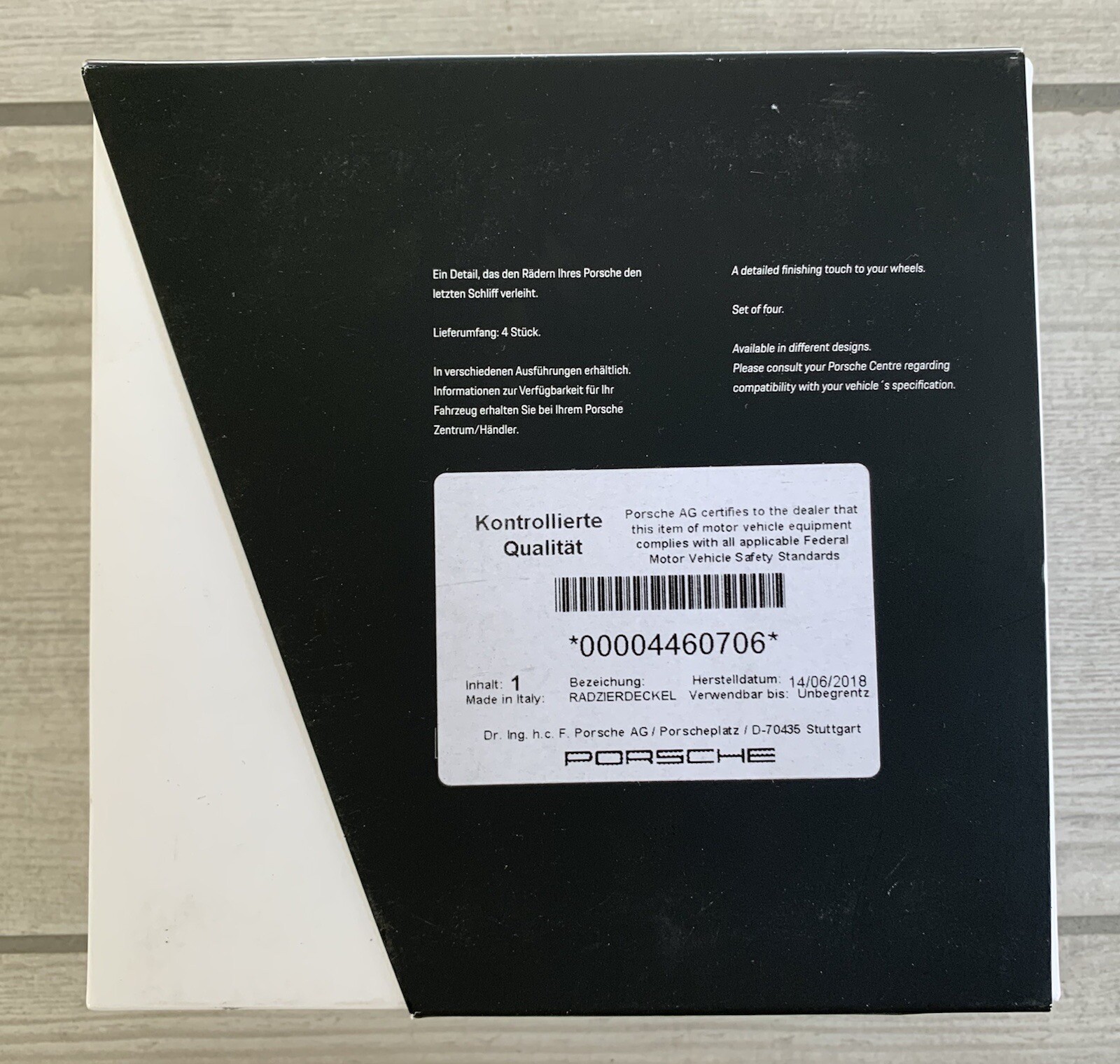 •Genuine• Porsche Wheel Centre Caps Grey eBay