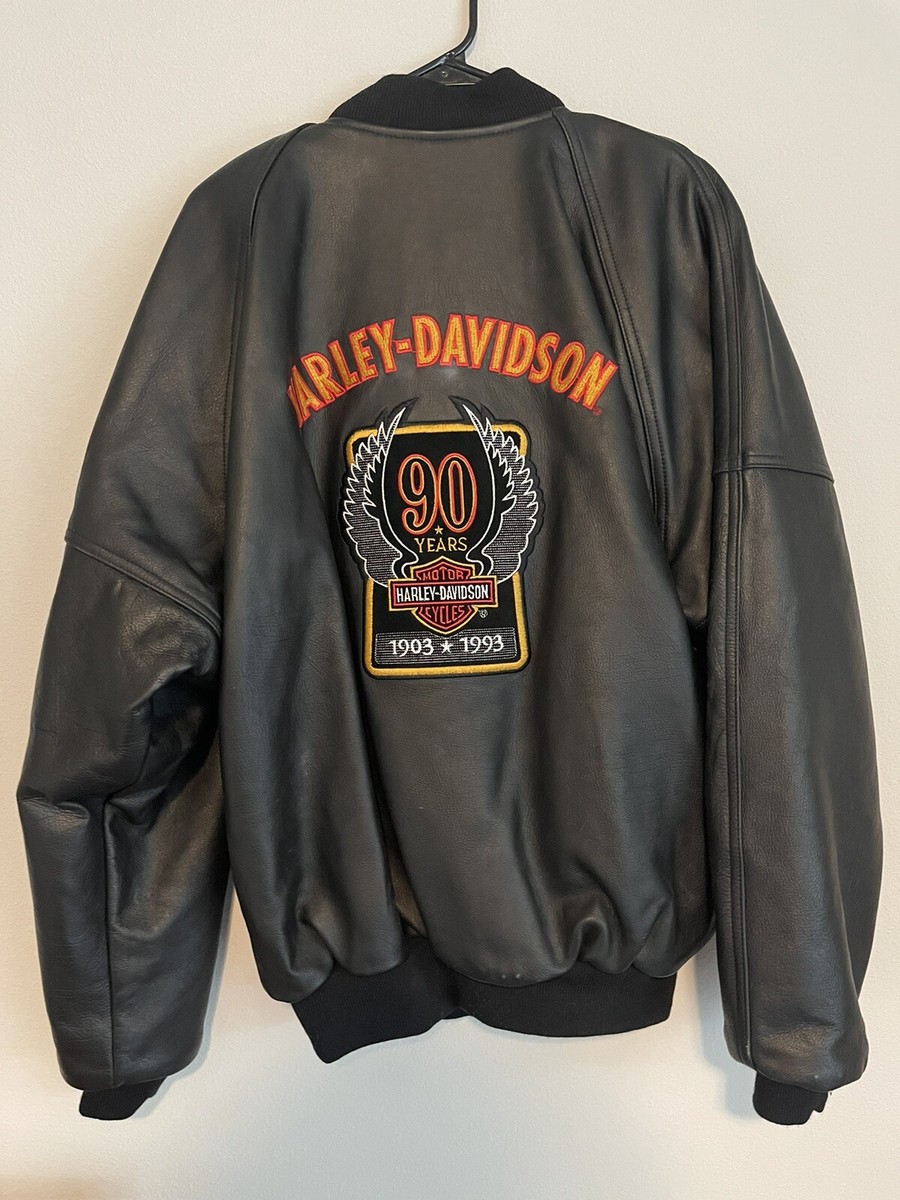 Vintage Harley Davidson 1903-1993 90th Anniversary Leather