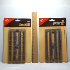 Two Packs FALLER 524 HO Scale Guard Rails Sets of 8 x 18 cm (7")  W Germany