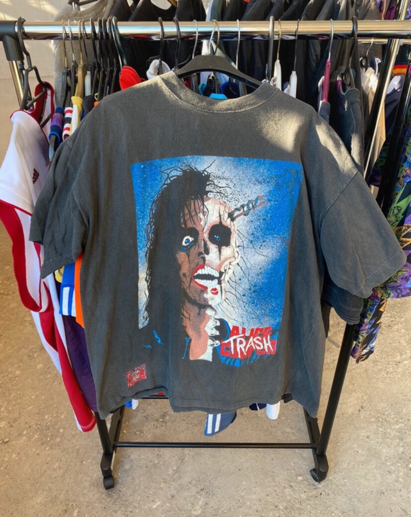 1989 Alice Cooper Vintage Trash T-Shirt Tee Rock Band Tour 80s M-L 