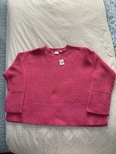 Gap Kids Cotton Knit Pink Sweater L Sz. 10 NWT