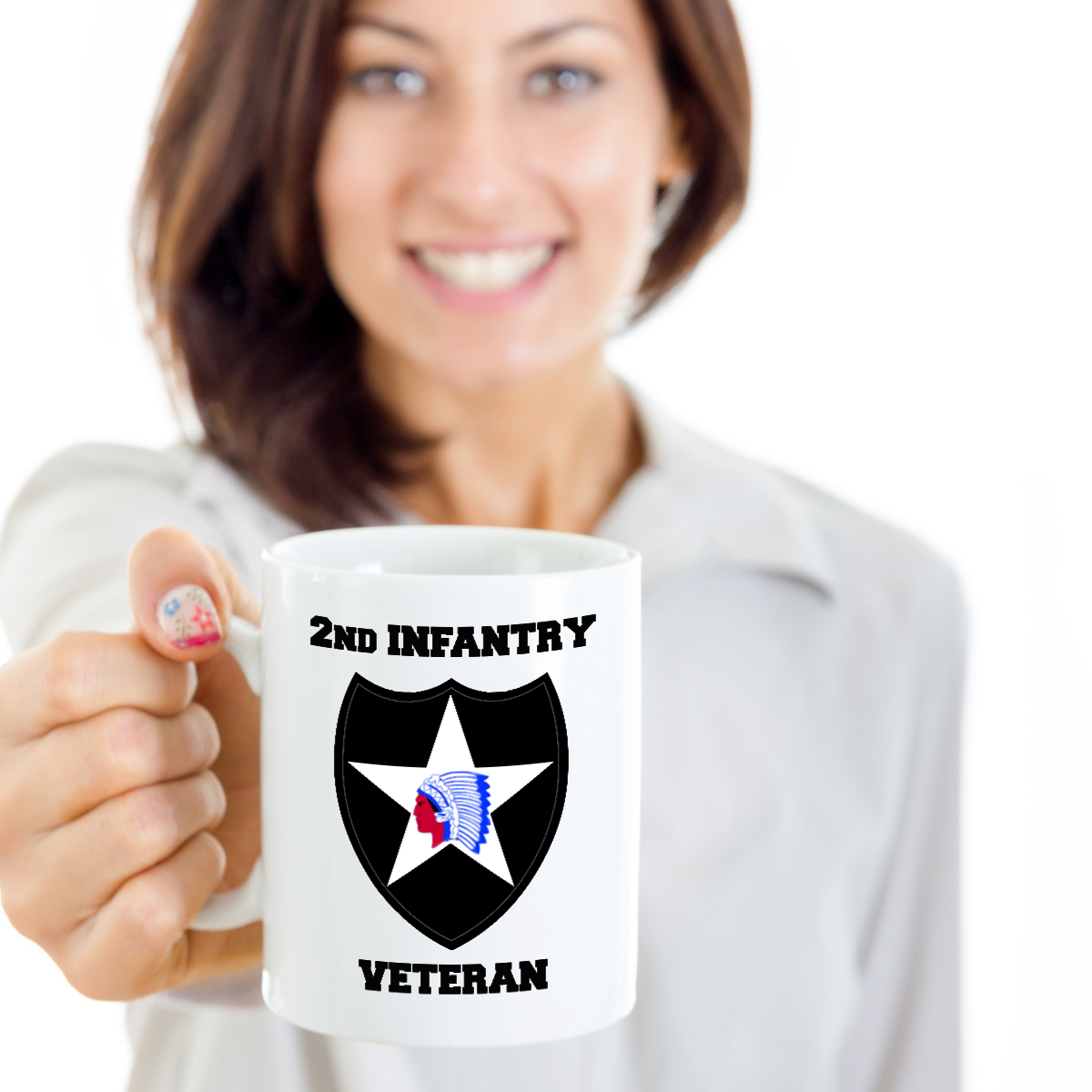 2nd Infantry Division Coffee Mug - 2nd ID Veteran